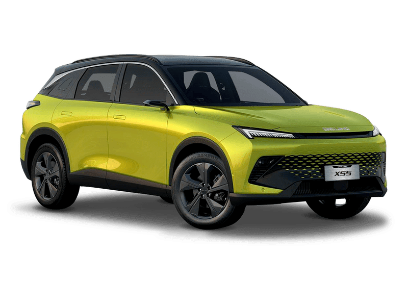 Купить BAIC X55 в Тюмени - Жёлтый металлик с чёрной крышей